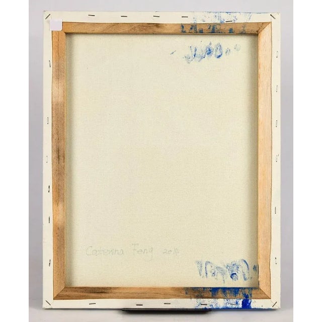 Contemporary Caterina Feng, Abstract Composition, Mixed Media on Canvas, 2014 For Sale - Image 3 of 4