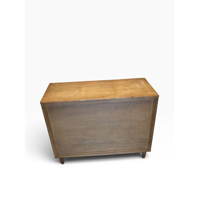 Vintage Mastercraft Burl Wood Three-Drawer Chest or Nightstand For Sale - Image 9 of 12