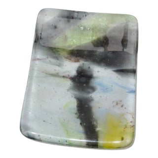 Thick Art Glass Bath Tray For Sale