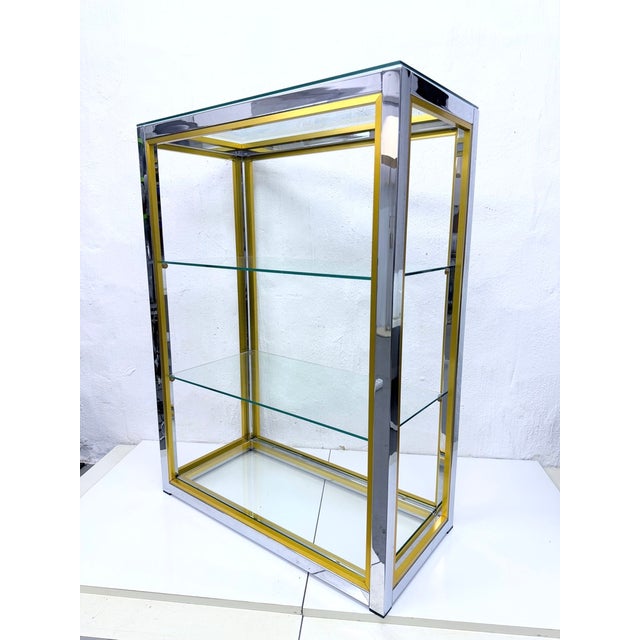 Hollywood Regency Bicolor Shelf by Renato Zevi, 1970s For Sale - Image 4 of 8