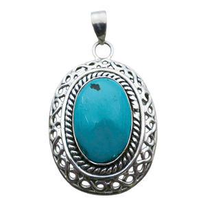 Vintage Natural Turquoise With Sterling Silver Detailing