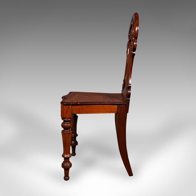 Early 19th Century 1820's Antique Scottish Hall Chair For Sale - Image 5 of 10