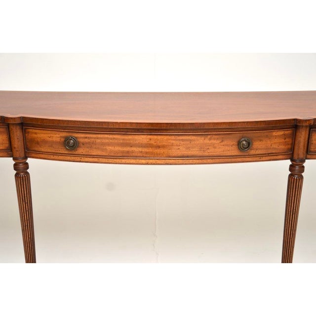 Brown Georgian Style Console Table, 1930 For Sale - Image 8 of 11