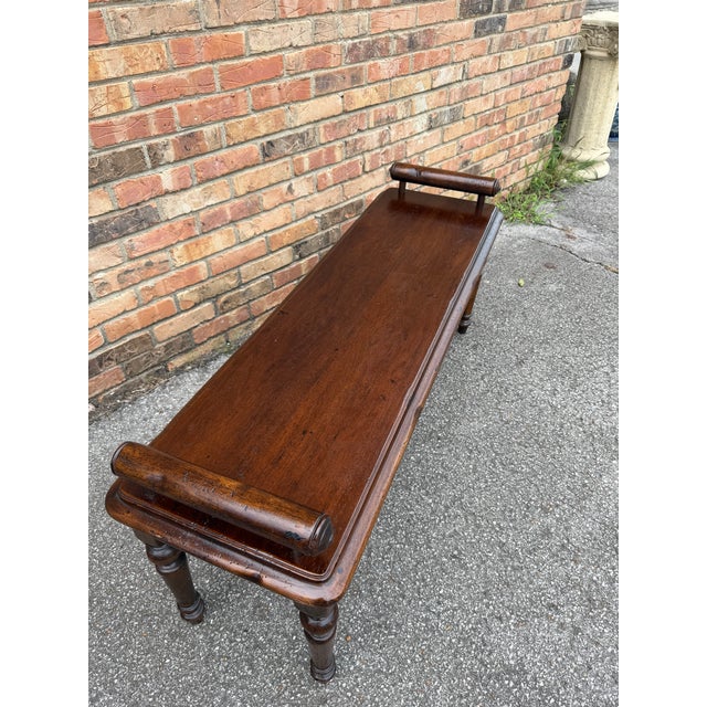 Vintage Hall Bench For Sale - Image 4 of 9