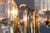 Gold Vintage Brass and Crystal 9-Light Chandelier by Gaetano Sciolari for Sciolari, 1970s For Sale - Image 8 of 18