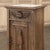 Rustic Antique Neoclassical Marble Top Nightstand ~ Pedestal For Sale - Image 15 of 18