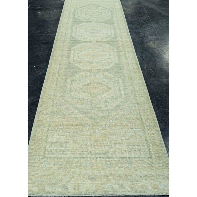 Early 21st Century Turkish Oushak Rug 3' x 12'5" #19339 For Sale - Image 5 of 8
