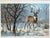 1990s Larry Zach "Winter Sunrise ~ Whitetail" Signed, Numbered, Le Wildlife Print For Sale - Image 6 of 6