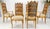 Late 20th Century Set 6 Country French Ladder Cane Back Pegged Frames New Upholstery Dining Chairs For Sale - Image 5 of 11