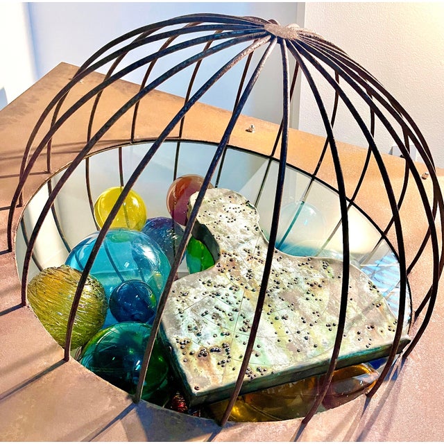 "Thermotaxis" Steel and Glass Sculpture by Richard Jolley (B. 1952) For Sale - Image 9 of 11