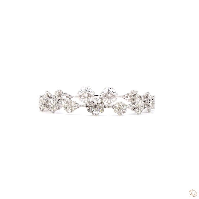 5.15 Carat Rose Cut Diamond Gold Bracelet For Sale In New York - Image 6 of 9