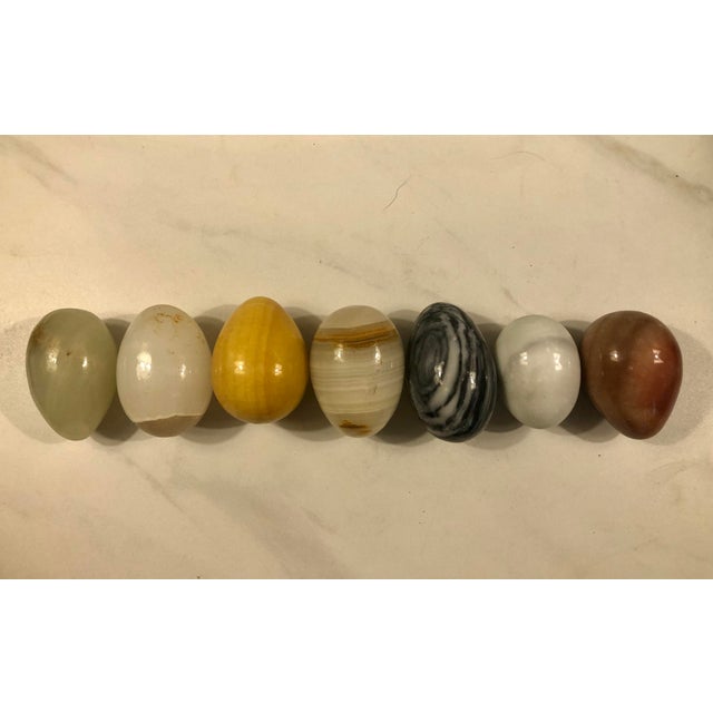 Italian Vintage Italian Marble Eggs (Set of 7) For Sale - Image 3 of 11