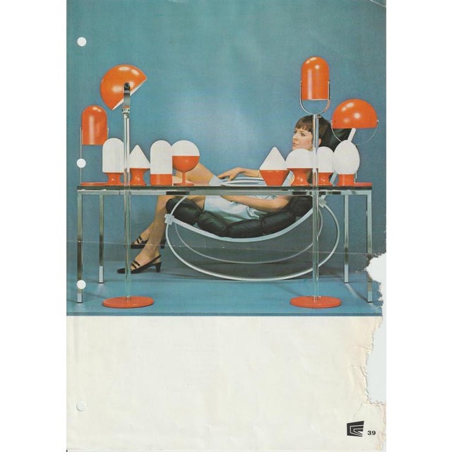 Space Age Turquoise Acrylic Glass Floor Lamp attributed to Cosack, 1970s For Sale - Image 10 of 11