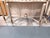 Cream Vintage Louis XVI Style Painted Demi Lune Console Table With Gilt Accents For Sale - Image 8 of 8