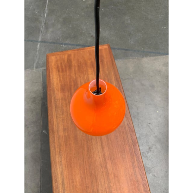 Metal Mid-Century German AH Glass Pendant Lamp from Peill & Putzler, Set of 3 For Sale - Image 7 of 18