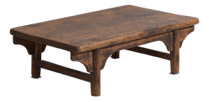 Low Antique Qing Dynasty Shanxi Kang Table in Pine
