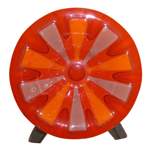 1960s Scandinavian Modern Michael Frances Higgins Fused Glass Bowl Chairish
