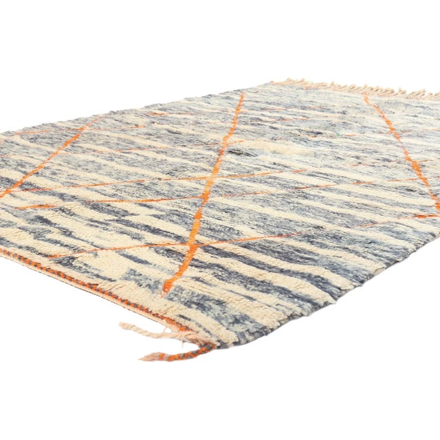 Textile Beni Mrirt Moroccan Rug - 05'09 X 08'00 For Sale - Image 7 of 10