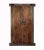 Pair of vintage framed double Indonesian doors with carved panels. The backside has solid shutters with a latch. Opening...