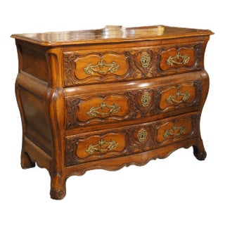 18th Century Walnut Wood Commode From Bordeaux, France For Sale