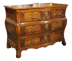 18th Century Walnut Wood Commode From Bordeaux, France