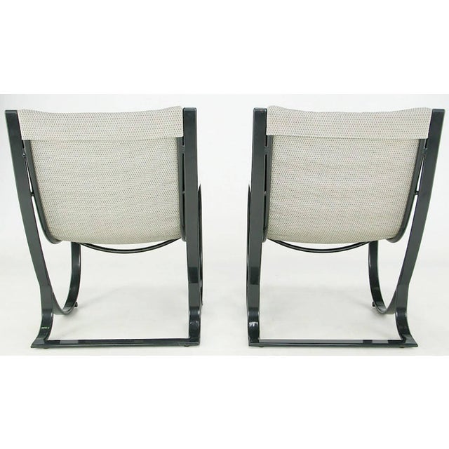 Set Of Six Jay Spectre For Brown Jordan Midnight Blue Metal Dining