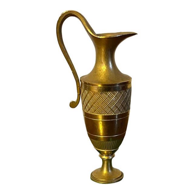 Small Antique 19th Century French Empire Gilt Bronze Urn or Ewer Mounted on a Malachite Base For Sale