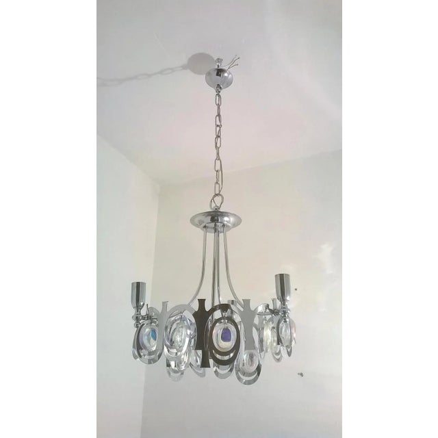 Small Chandelier by Gaetano Sciolari, 1960s For Sale - Image 6 of 6