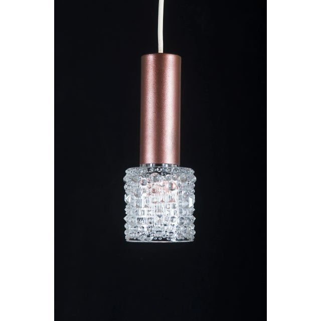 Vintage Structured Glass Pendant from Kalmar For Sale - Image 6 of 8