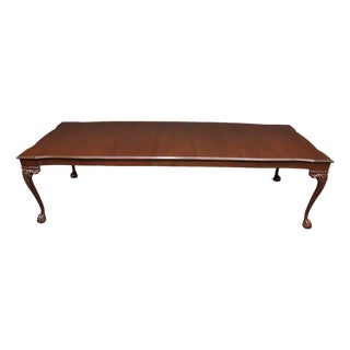 Harden Cherry Claw-and-Ball Extension Dining Table With Leaves For Sale