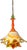 Contemporary Murano Art Glass Looped Abstract Orange White Pendant Light For Sale - Image 3 of 18