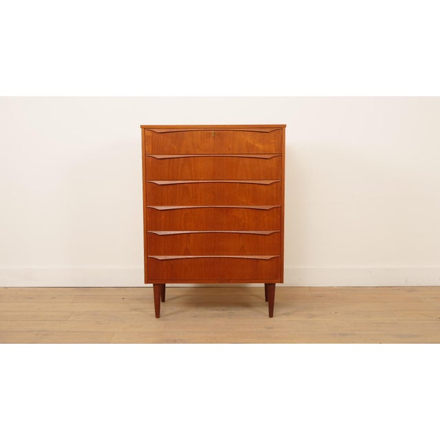 Vintage Danish Chest of Drawers in Teak For Sale - Image 10 of 10
