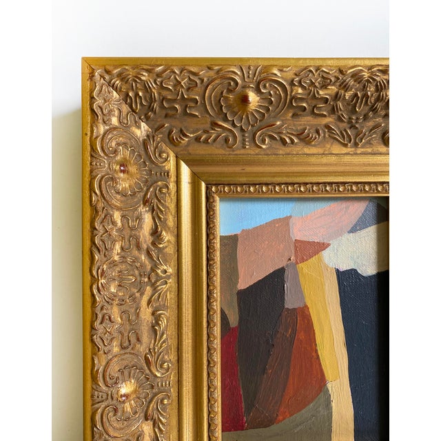 Abstract "Mountain Climbing" 2026 Painting by Jessalin Beutler With Vintage Frame For Sale - Image 3 of 4