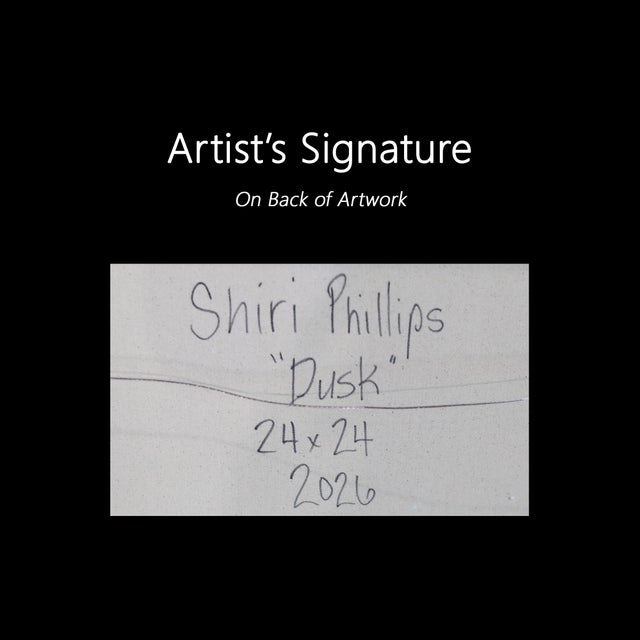 Dusk 2 - Textural Original Glitter Abstract Acrylic Painting on Canvas by Shiri Phillips For Sale - Image 9 of 9