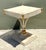 Light Gray Vintage Carved Tassel Accent Table For Sale - Image 8 of 16