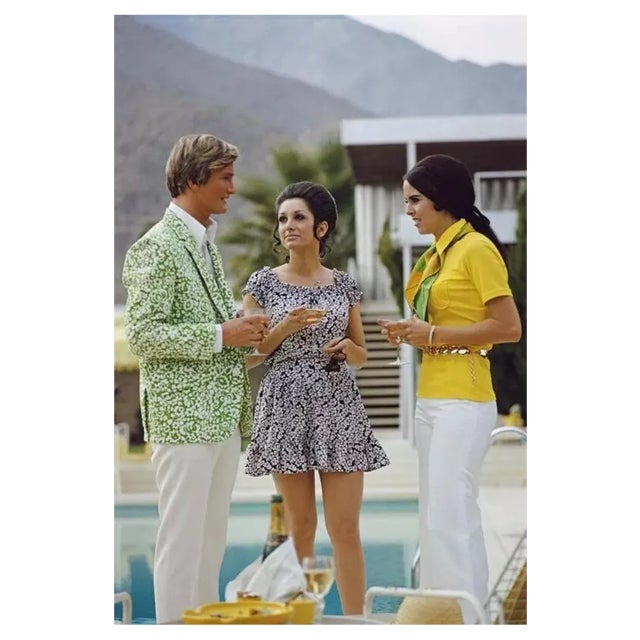 Slim Aarons, Poolside Fashions, Estate Stamped Photographic Print, 1970 / 2020s For Sale