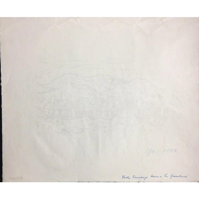 Modern Hans Gassebner, Blaubeuren, Spain, 1963, Print For Sale - Image 3 of 13