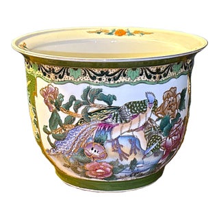 Mid 20th Century Chinese Fish Bowl Planter For Sale