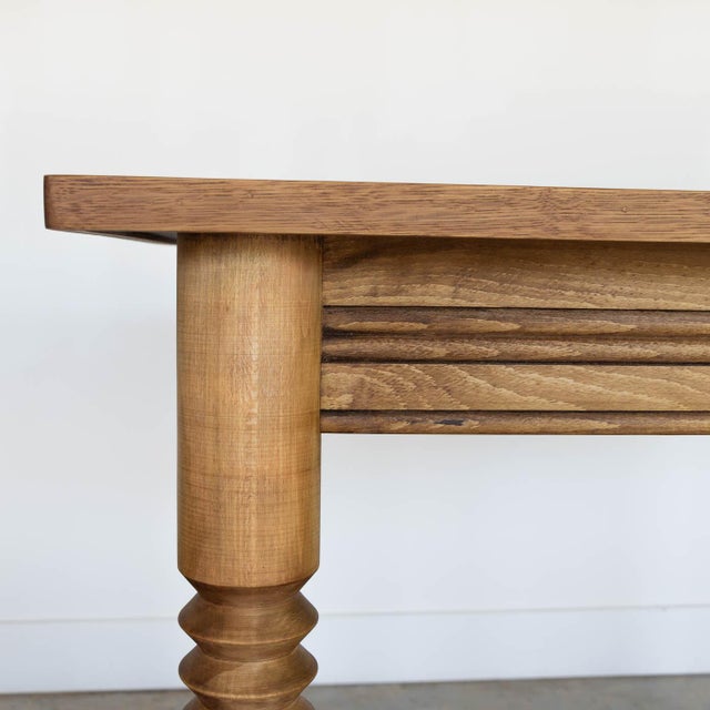 1940s French Wood Table by Charles Dudouyt For Sale - Image 9 of 12