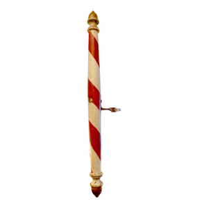 Americana Folk Art Painted Pennsylvania Barber’s Pole