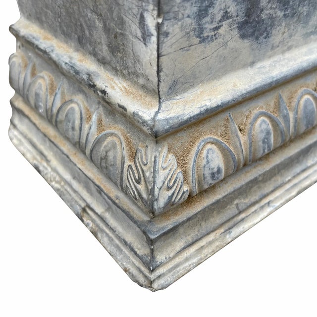 Pair of 19th Century English Bluestone Capitals | Chairish