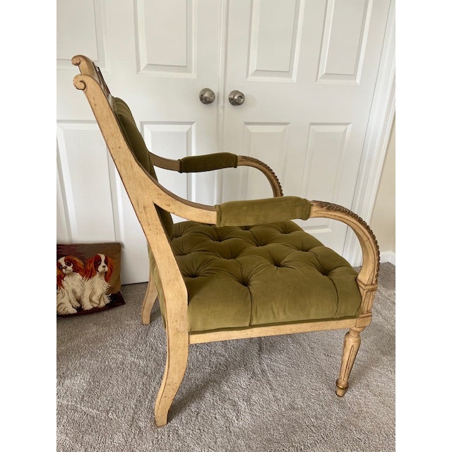 French Princess Diana Louis XVI Style Armchair by Highland House For Sale - Image 3 of 12