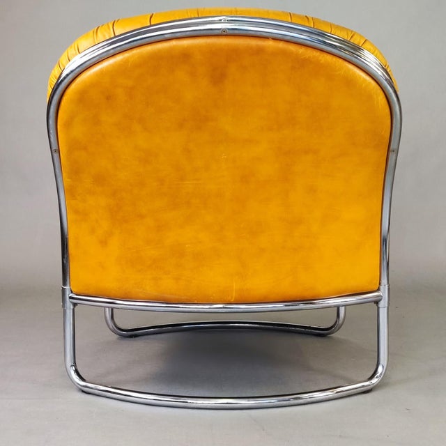 Leather Armchair by Carlo De Carli for Cidue, 1960s For Sale - Image 6 of 9