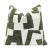 Matcha Hierographic 20x20 Chenille Pillow With Feather Down Insert For Sale