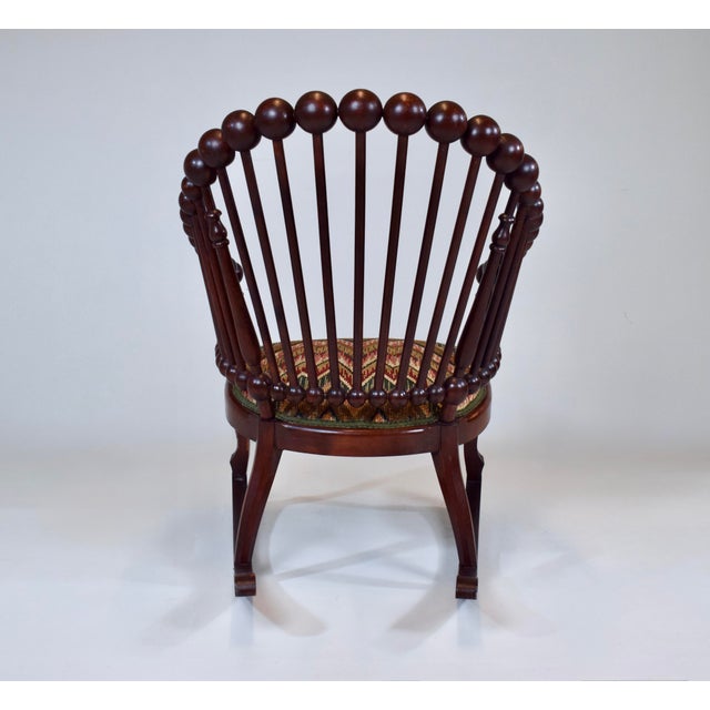 Auburn Antique Late 19th Century George Hunzinger "Lollipop" Rocking Chair For Sale - Image 8 of 13