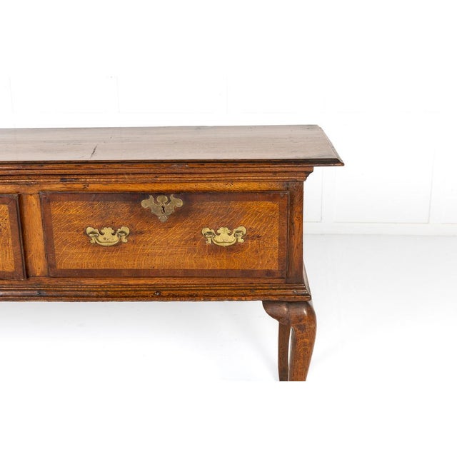 18th Century George III English Oak Dresser Base For Sale - Image 4 of 9