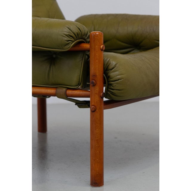 1970s Mid-Century Modern Scandinavian Easy Chair by Arne Norell for Arne Norell Ab, Sweden, 1970s For Sale - Image 5 of 18
