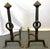 Black Early 1900's Addison Mizner Mediterranean/ Spanish Colonial Revival Hand Forged Wrought Iron Andirons - A Pair For Sale - Image 8 of 18