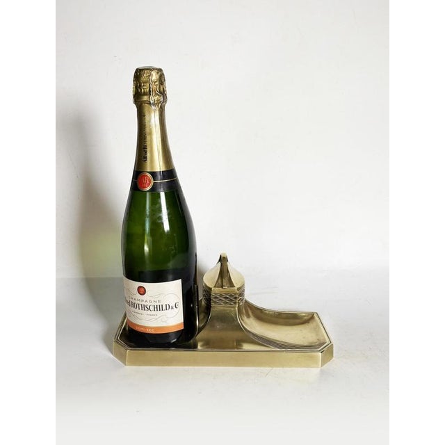 Art Nouveau Brass Inkwell, France, 1900 For Sale - Image 3 of 12