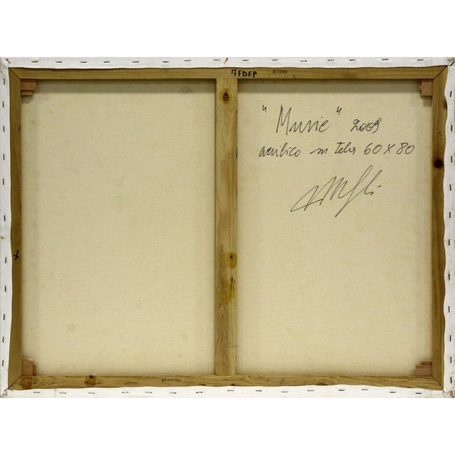 Blue Antonio Minopoli, Music, Acrylic on Raw Canvas, 2007 For Sale - Image 8 of 9